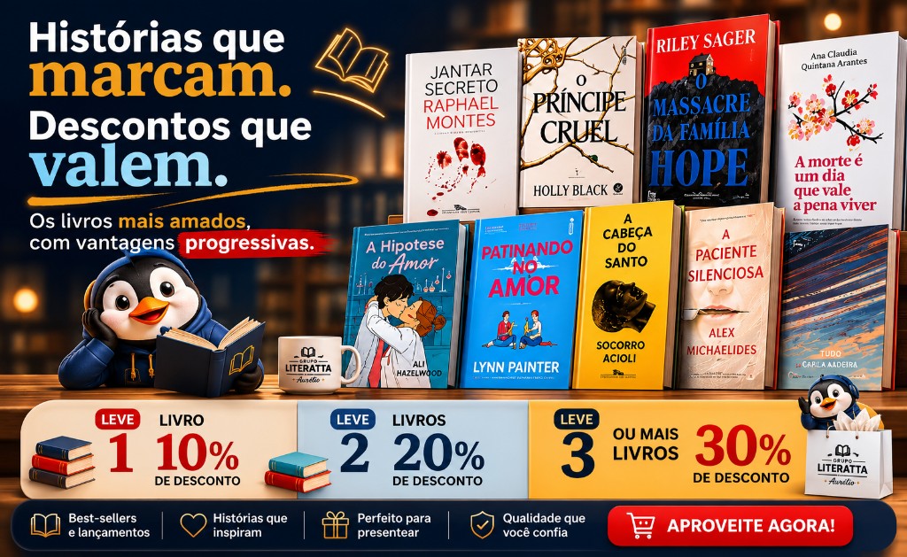 Mais livros, mais economia: aproveite os descontos progressivos em Literatura