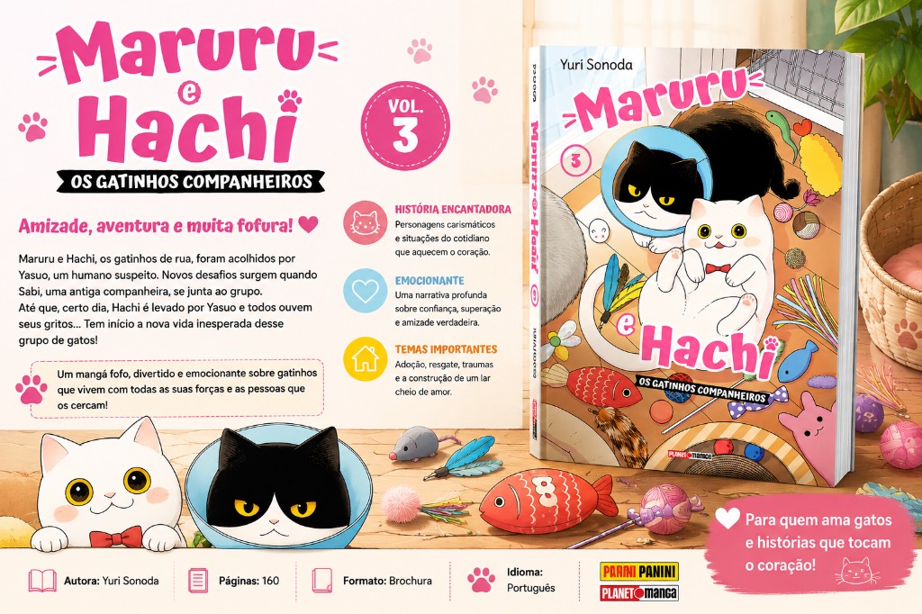 Maruru e Hachi 03: uma emocionante história de amizade, superação e amor pelos animais