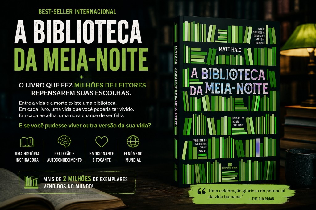 A Biblioteca da Meia-Noite: o livro que fez milhões de leitores repensarem suas escolhas