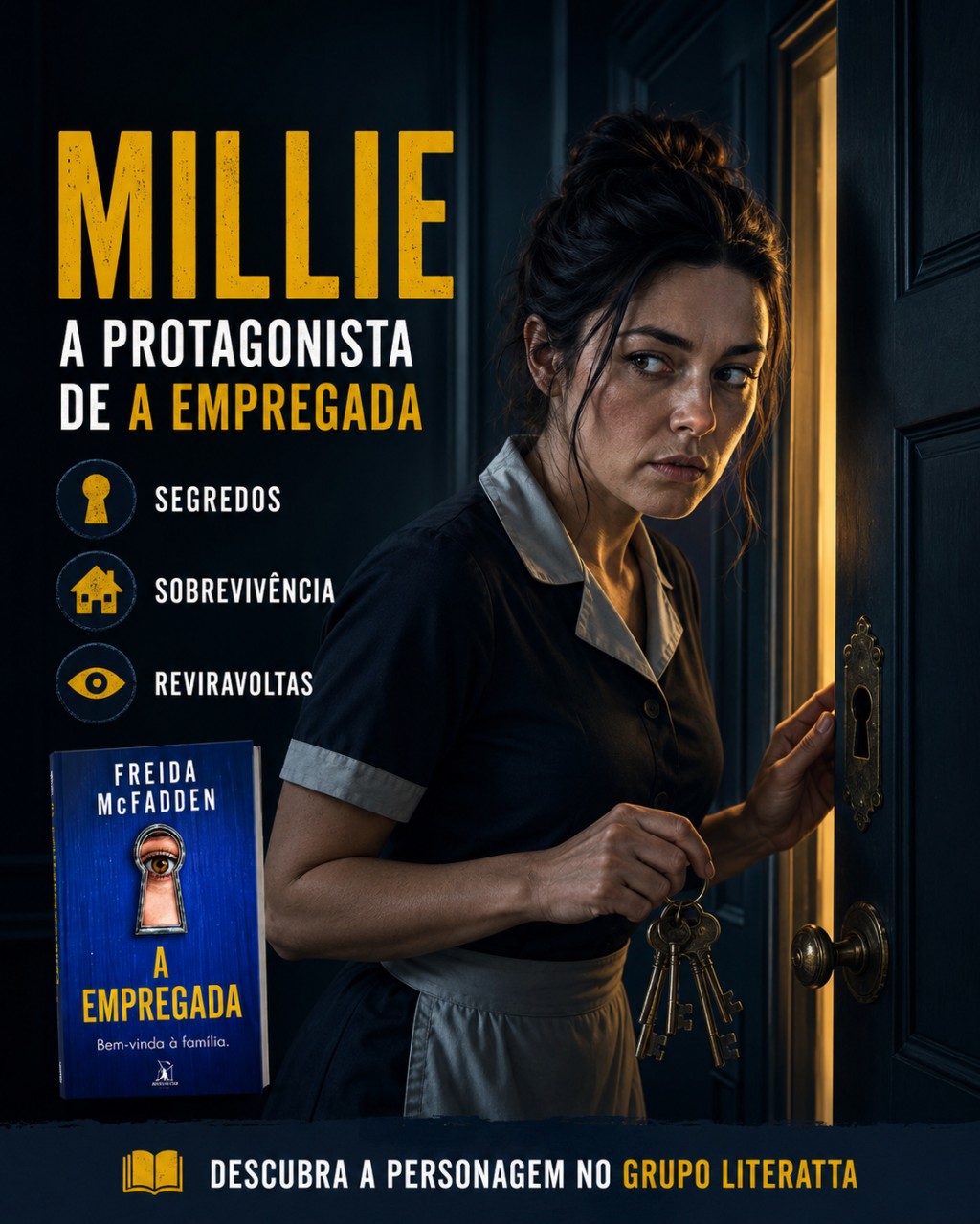 Imagem relacionada a Quem é Millie em A Empregada? Conheça a Protagonista que Conquistou os Fãs de Freida McFadden