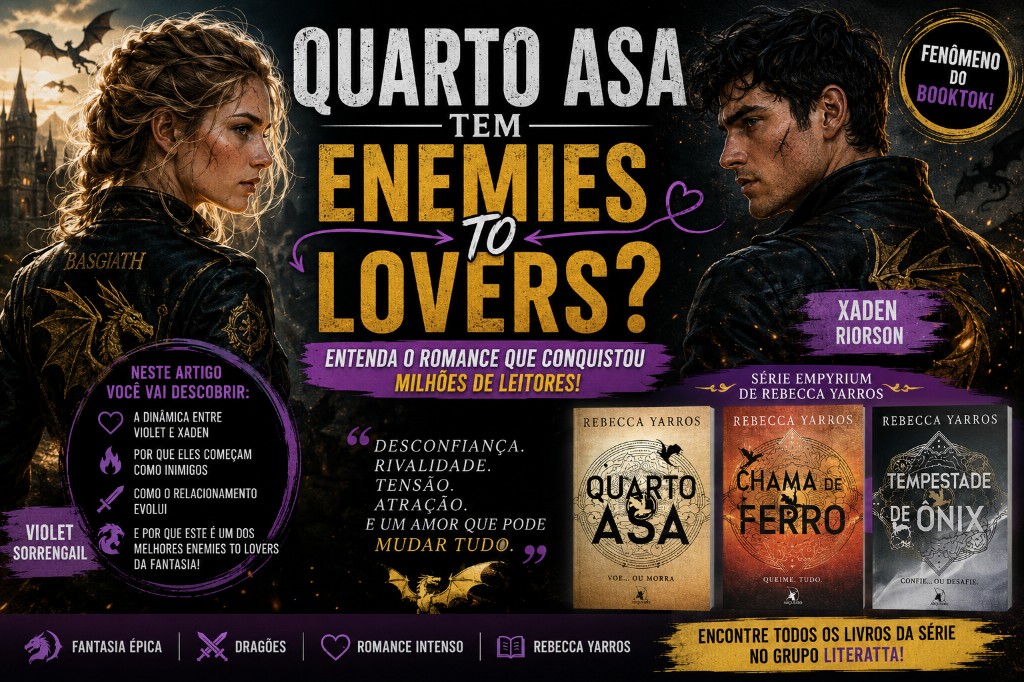 Quarto Asa Tem Enemies to Lovers? Entenda o Romance que Conquistou Milhões de Leitores