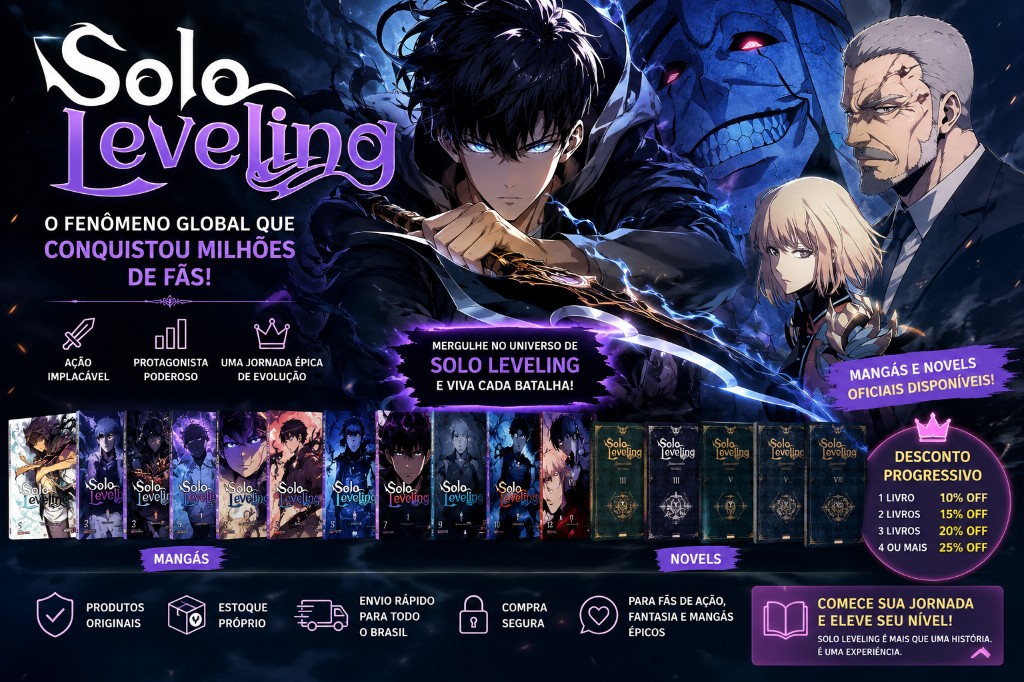 Solo Leveling: o fenômeno global dos manhwas agora na Grupo Literatta