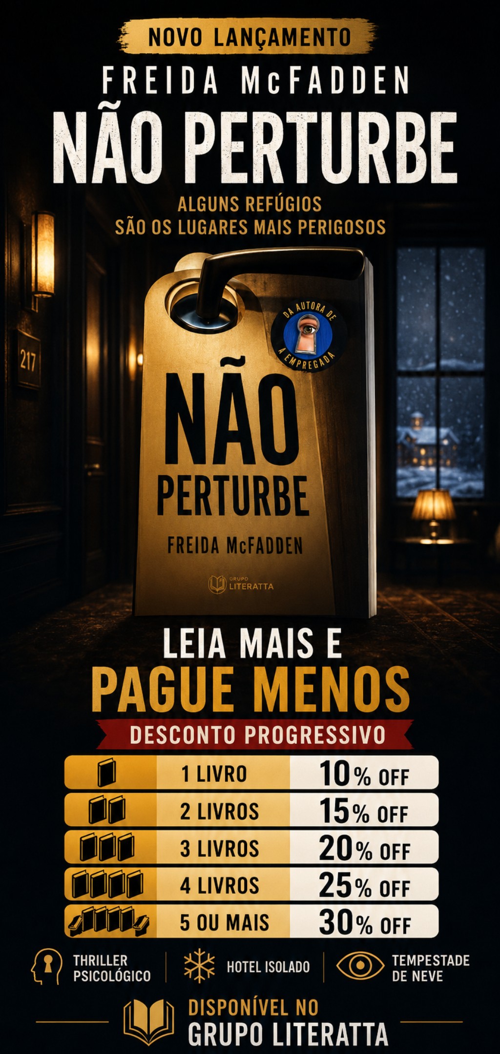 Imagem relacionada a Não Perturbe: o novo thriller de Freida McFadden que promete prender o leitor até a última página