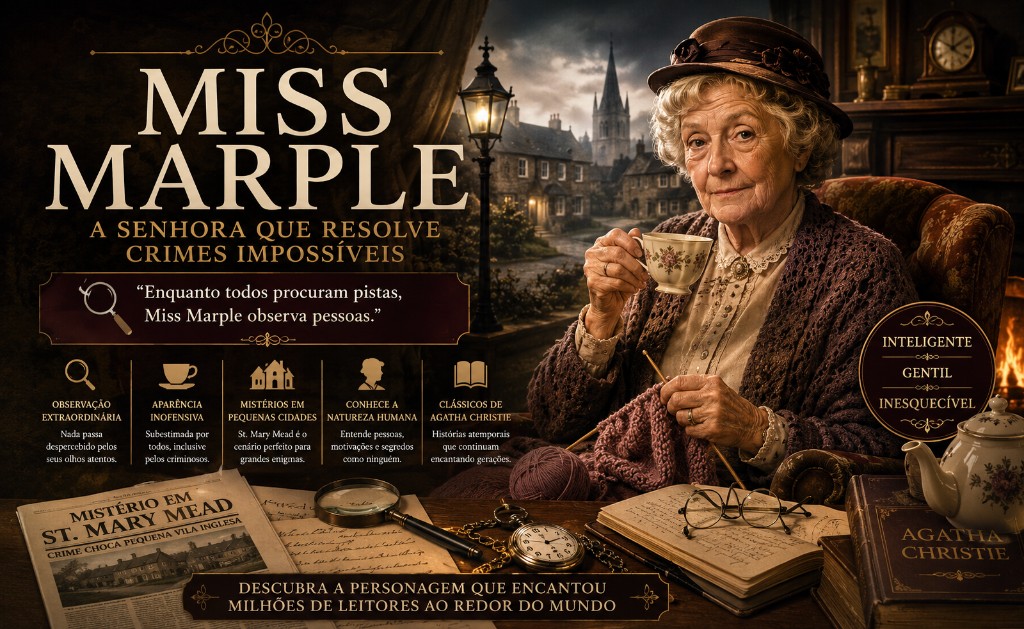 Miss Marple: A Senhora que Resolve Crimes Impossíveis e Encantou Milhões de Leitores