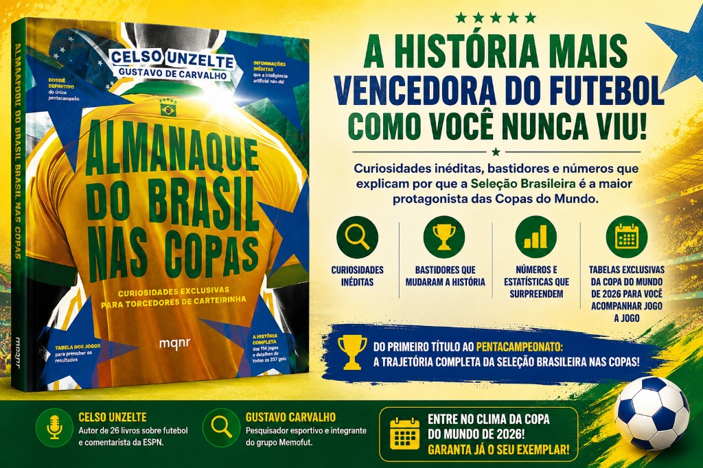 Almanaque do Brasil nas Copas: o livro indispensável para quem vive a paixão pela Seleção Brasileira