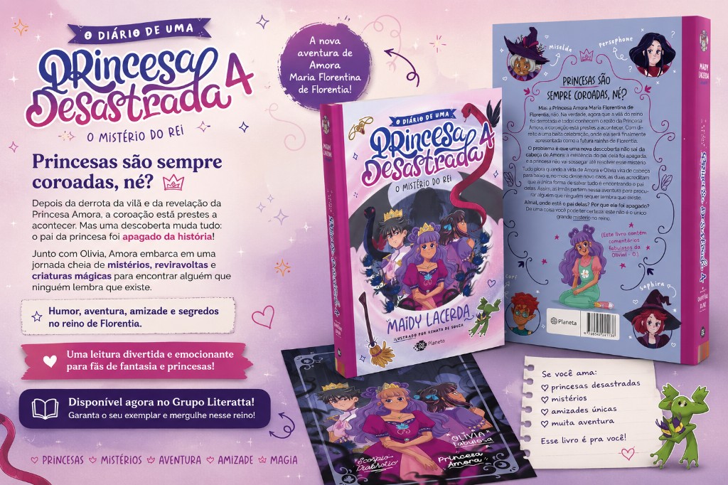 Diário de Uma Princesa Desastrada 4: história, ordem e onde comprar O Mistério do Rei