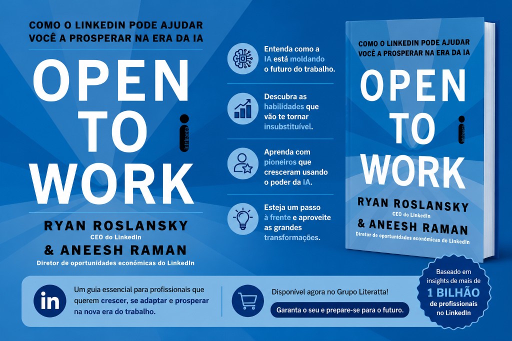 Open To Work: o livro que mostra como a inteligência artificial está mudando o mercado de trabalho