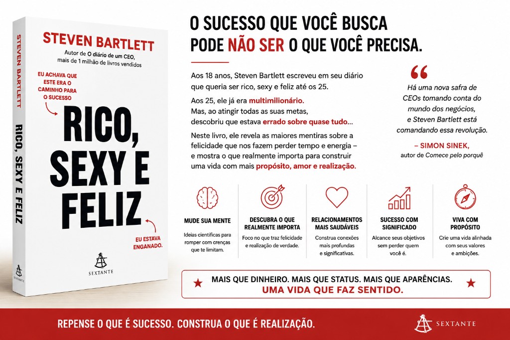 Rico, Sexy e Feliz: Steven Bartlett desafia tudo o que você acredita sobre sucesso