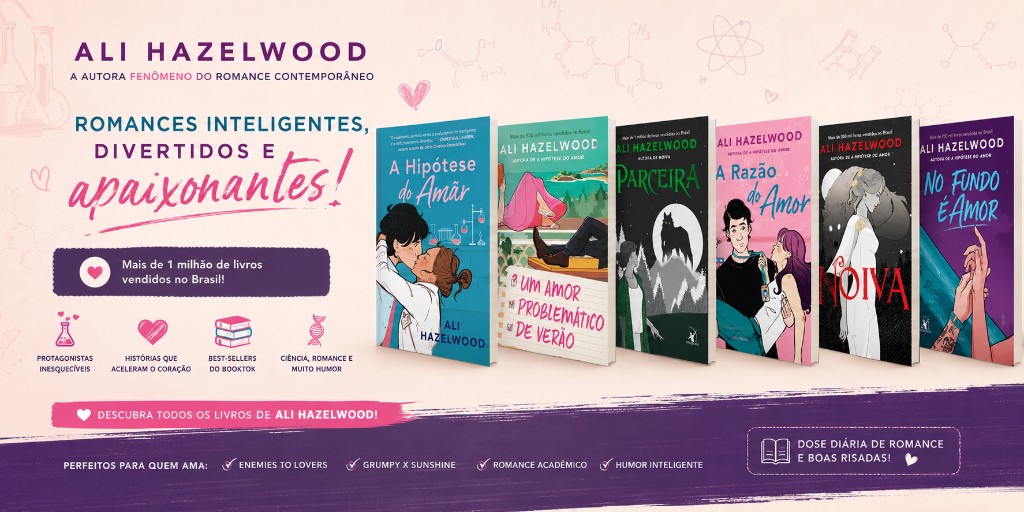 Ali Hazelwood: Os Livros Mais Vendidos da Autora Fenômeno do BookTok Estão no Grupo Literatta com 15% OFF