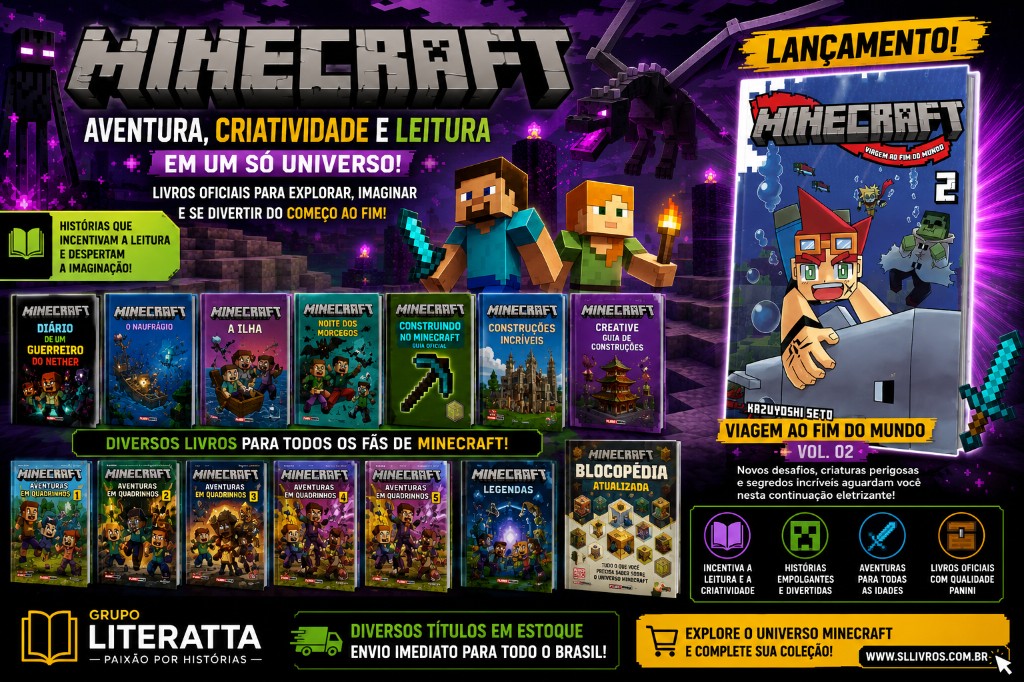 Minecraft: Muito Mais do que um Jogo — Uma Porta de Entrada para a Leitura e a Criatividade