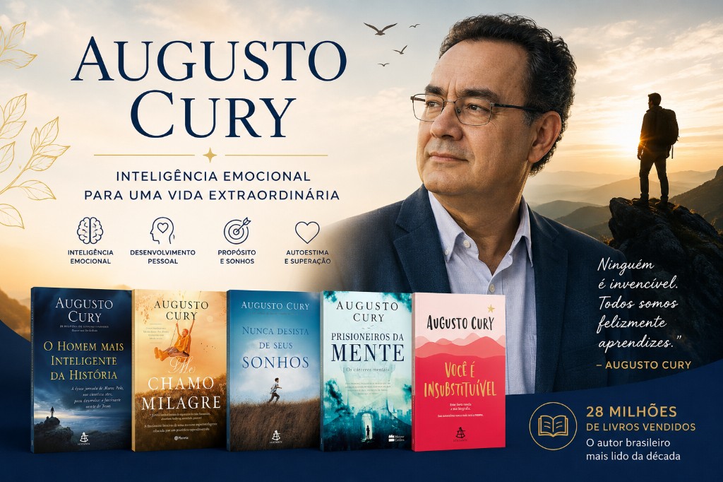 Augusto Cury: inteligência emocional, propósito e desenvolvimento pessoal para transformar vidas