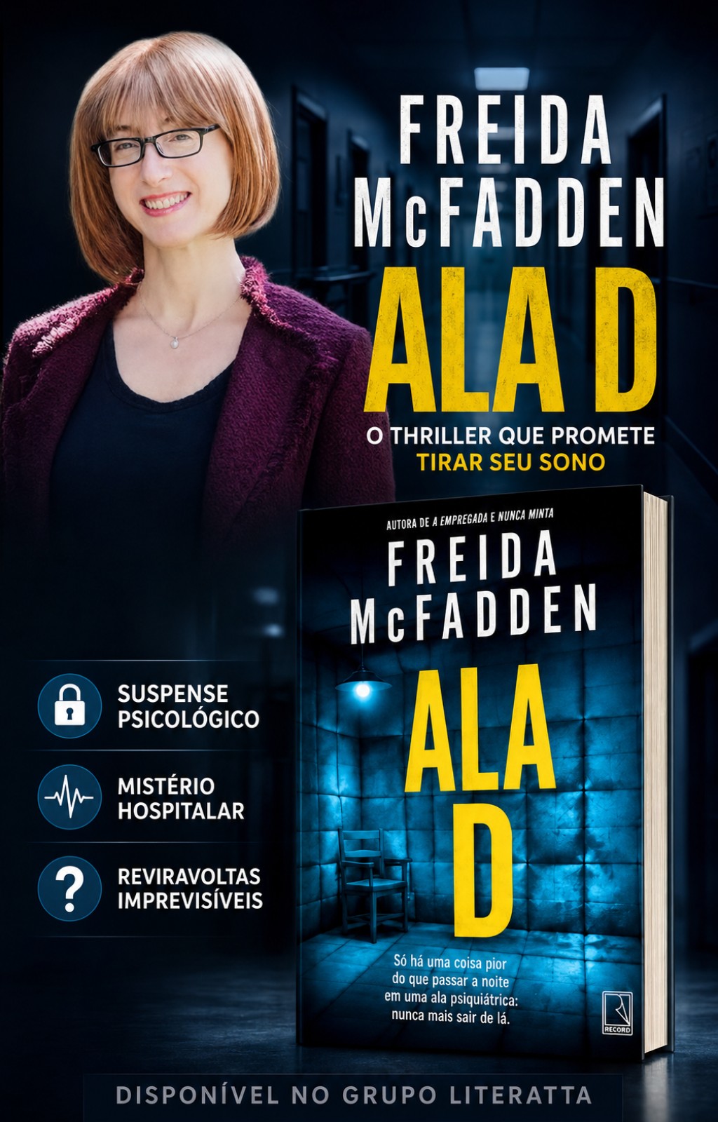 Imagem relacionada a Ala D: O Novo Thriller de Freida McFadden Que Promete Tirar Seu Sono