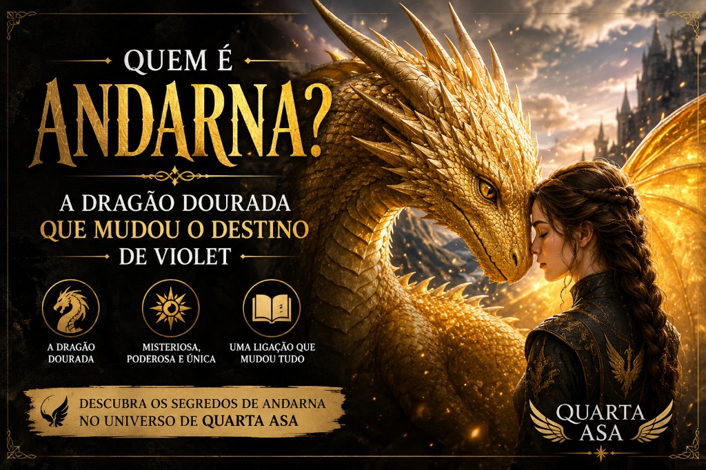 Quem é Andarna? A Dragão Dourada que Mudou o Destino de Violet em Quarta Asa