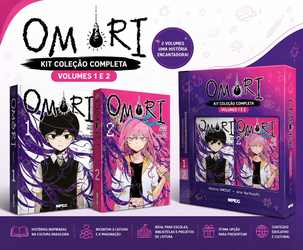 🔥 Kit OMORI Volumes 1 e 2 com 15% de Desconto: Mergulhe em um dos Thrillers Psicológicos Mais Impactantes dos Últimos Anos  Se você gosta de histórias que misturam mistério, emoção e terror psicológico, esta é a oportunidade perfeita.