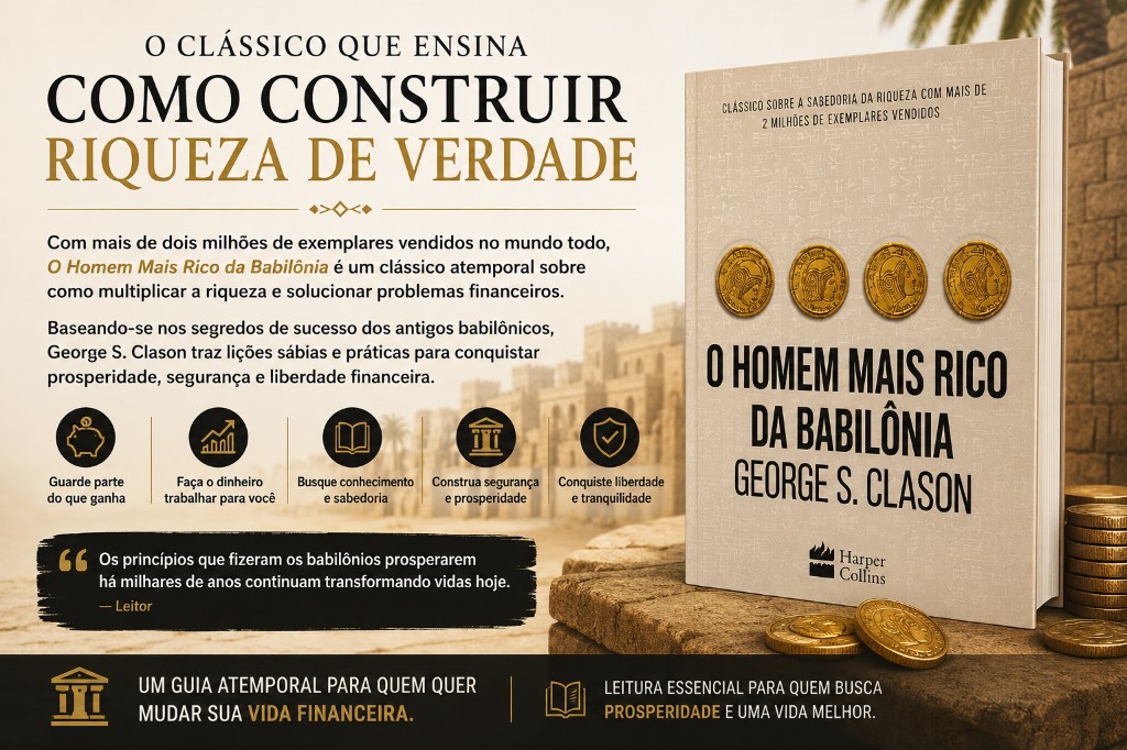 O Homem Mais Rico da Babilônia: o clássico financeiro que continua transformando vidas após décadas
