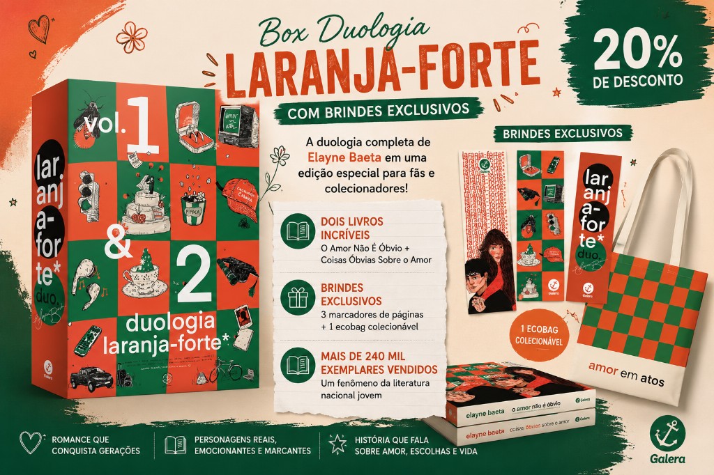 Box Duologia Laranja-Forte com Brindes: aproveite 20% de desconto nesta edição especial