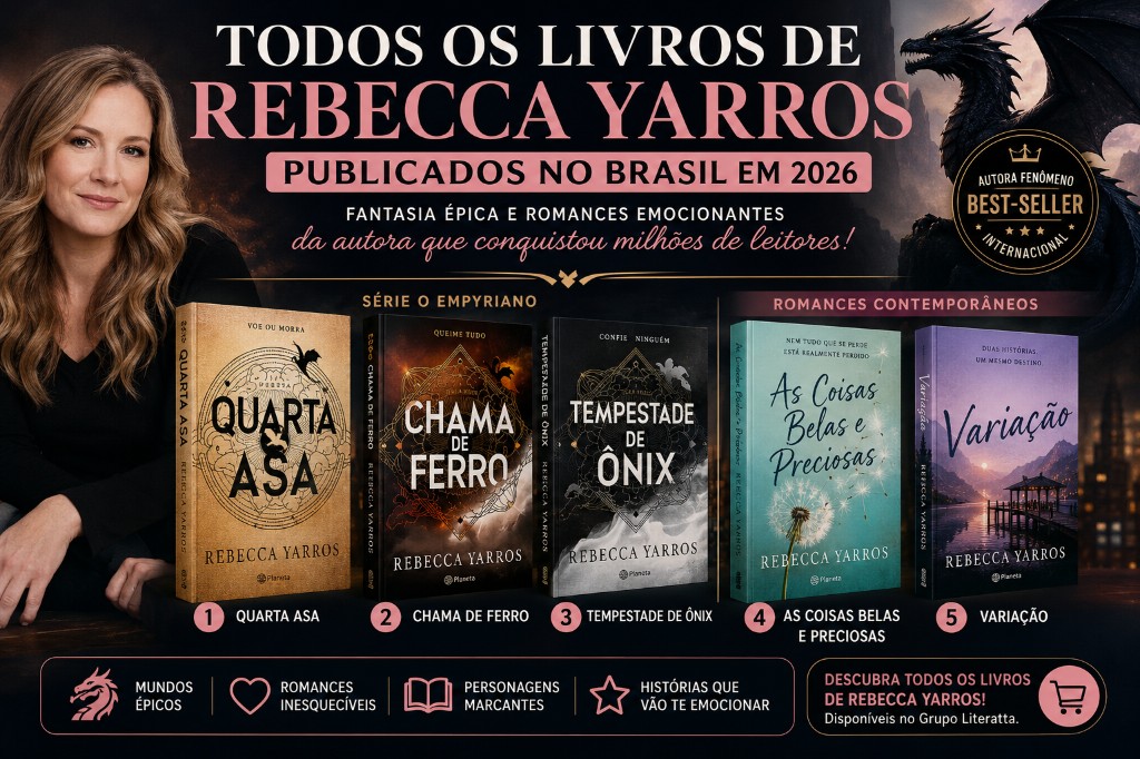 Todos os Livros de Rebecca Yarros Publicados no Brasil em 2026