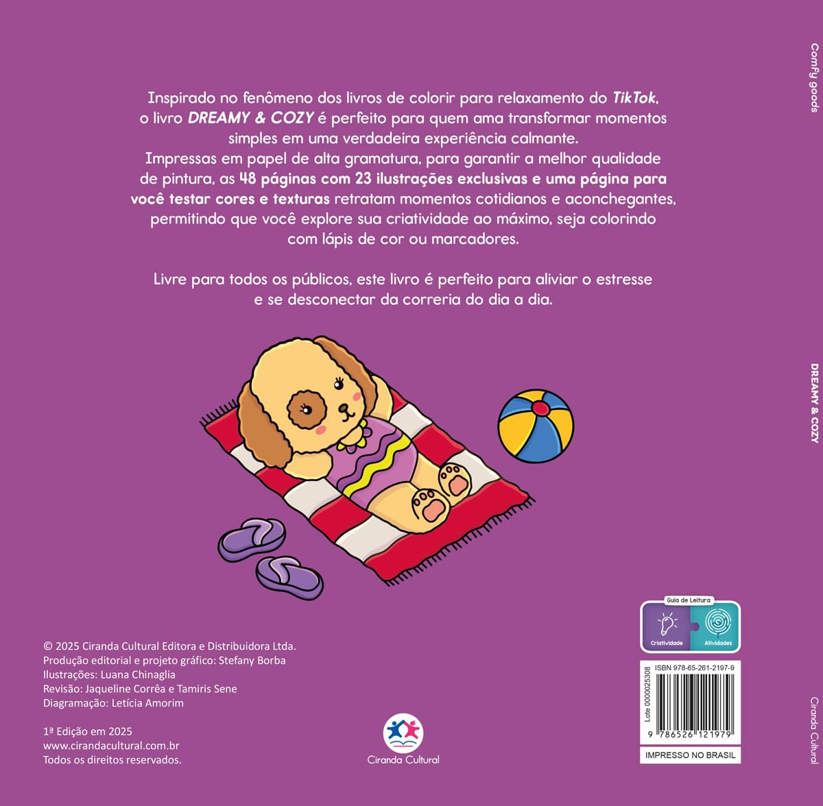 Imagem 2 de Dreamy and Cozy Livro de Colorir Fofo Relaxante | Ciranda Cultural