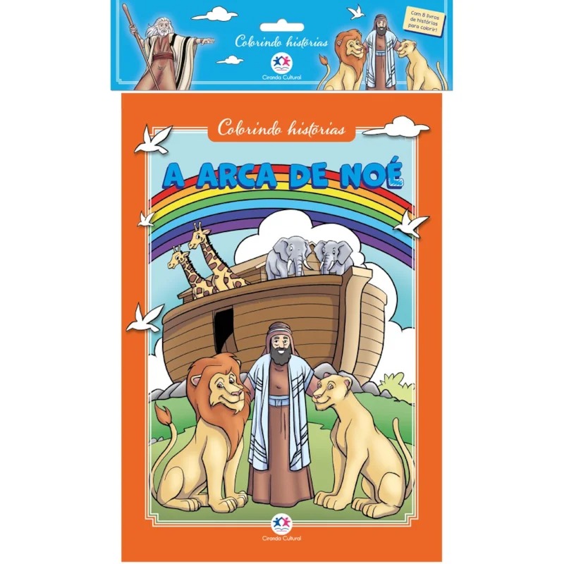 Imagem 5 de Kit Infantil Bíblico 3 Palavrinhas + 8 Livros para Colorir com 12 Lápis
