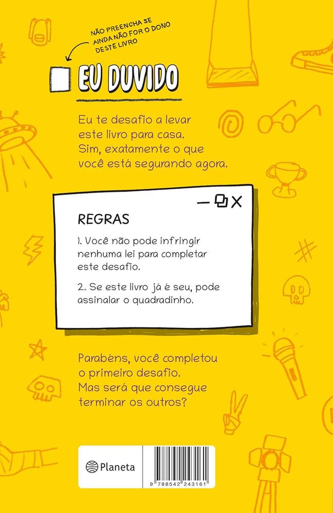 Imagem 2 de EU DUVIDO VOCE TERMINAR ESTE LIVRO - OUTRO PLANETA